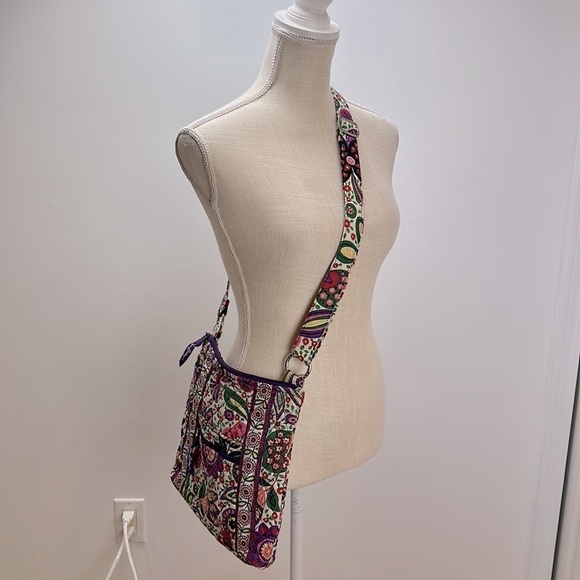 Vera Bradley Viva La Vera Crossbody Shoulder Bag Purse Floral Bohemian Hipster - Picture 3 of 14